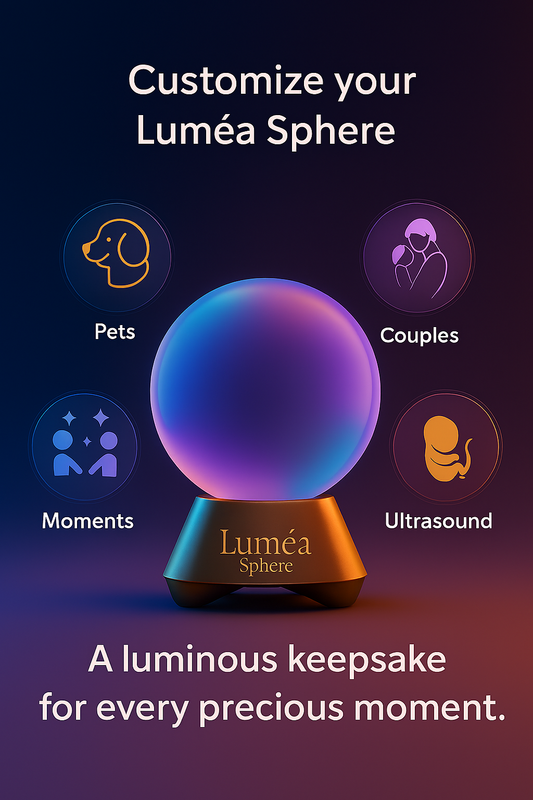 Luméa Sphere™ – 3D Crystal Sphere with Built-In Screen